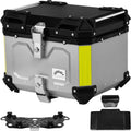 Motorcycle Top Case 45L Motorcycle Tail Box Bag - Lightweight Aluminum