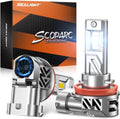 SEALIGHT H11 H8 H16 Fog Lights Bulbs Pack of 2 - Bright Cool White