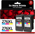 276XL Compatible Ink Cartridges Replacement for Canon 276 XL - 2 Color