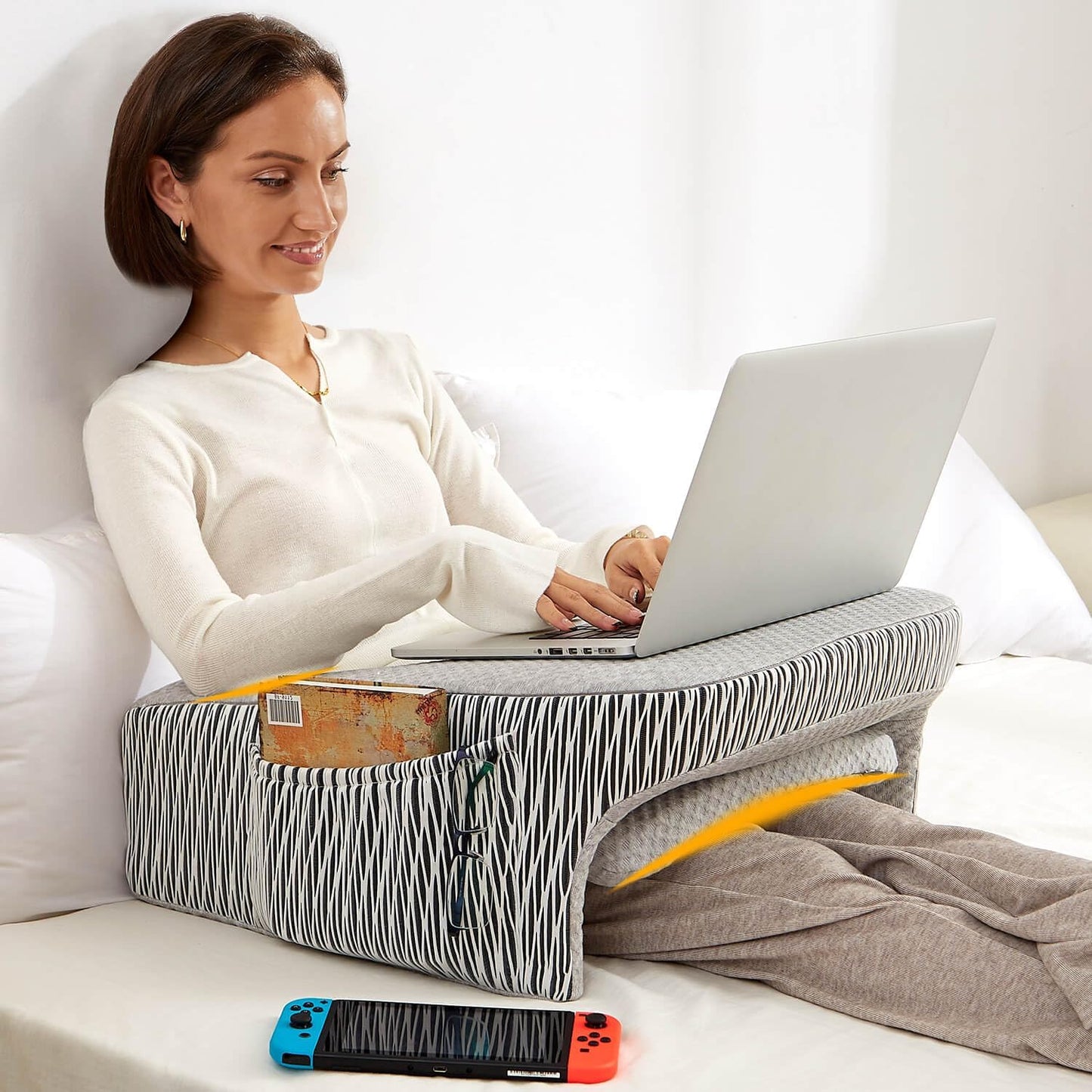 Memory Foam Lap Desk & Pillow Combo - Versatile Comfort!