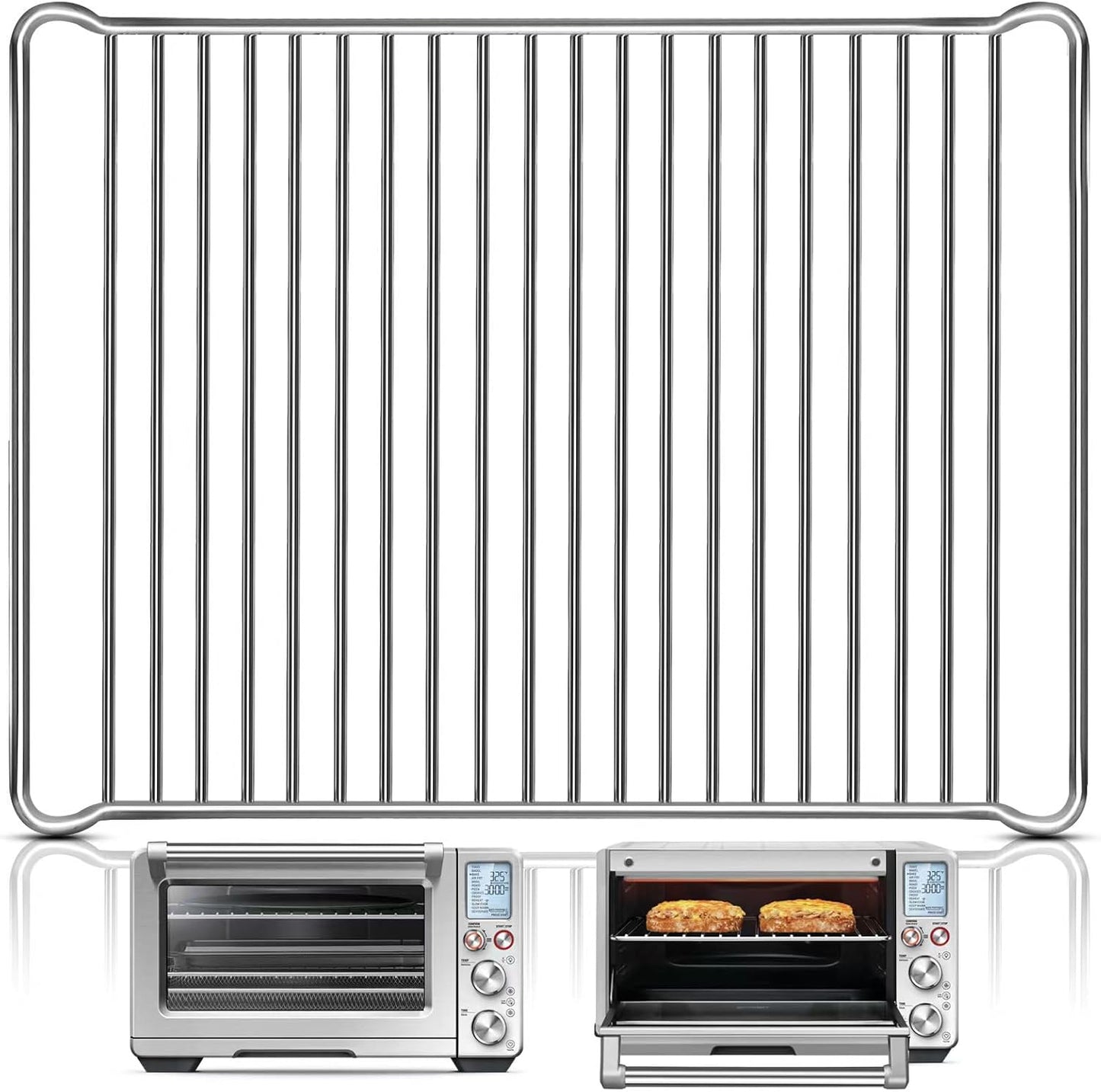 Breville BOV900BSS Oven Rack: 16.5'' Stainless Steel Air Fryer Grill Tray