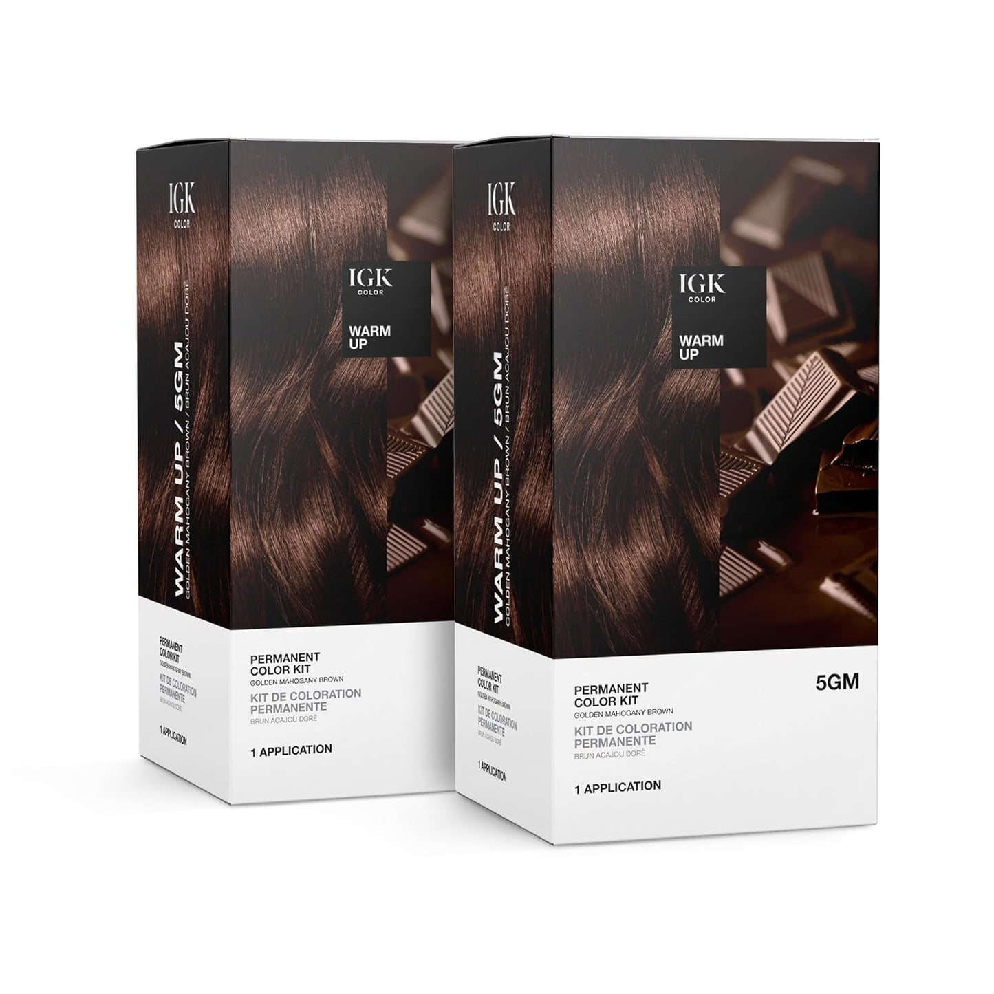 IGK Permanent Hair Color Kit for 100% Gray Coverage and Shine