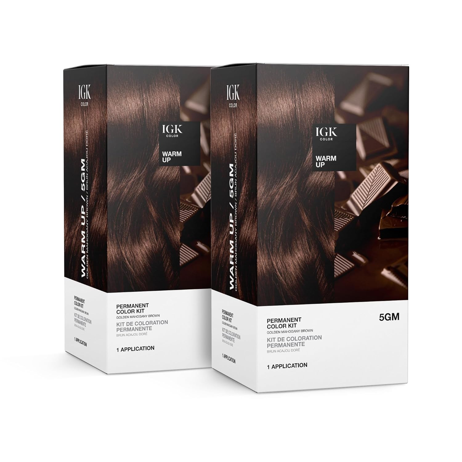 IGK Permanent Hair Color Kit for 100% Gray Coverage and Shine