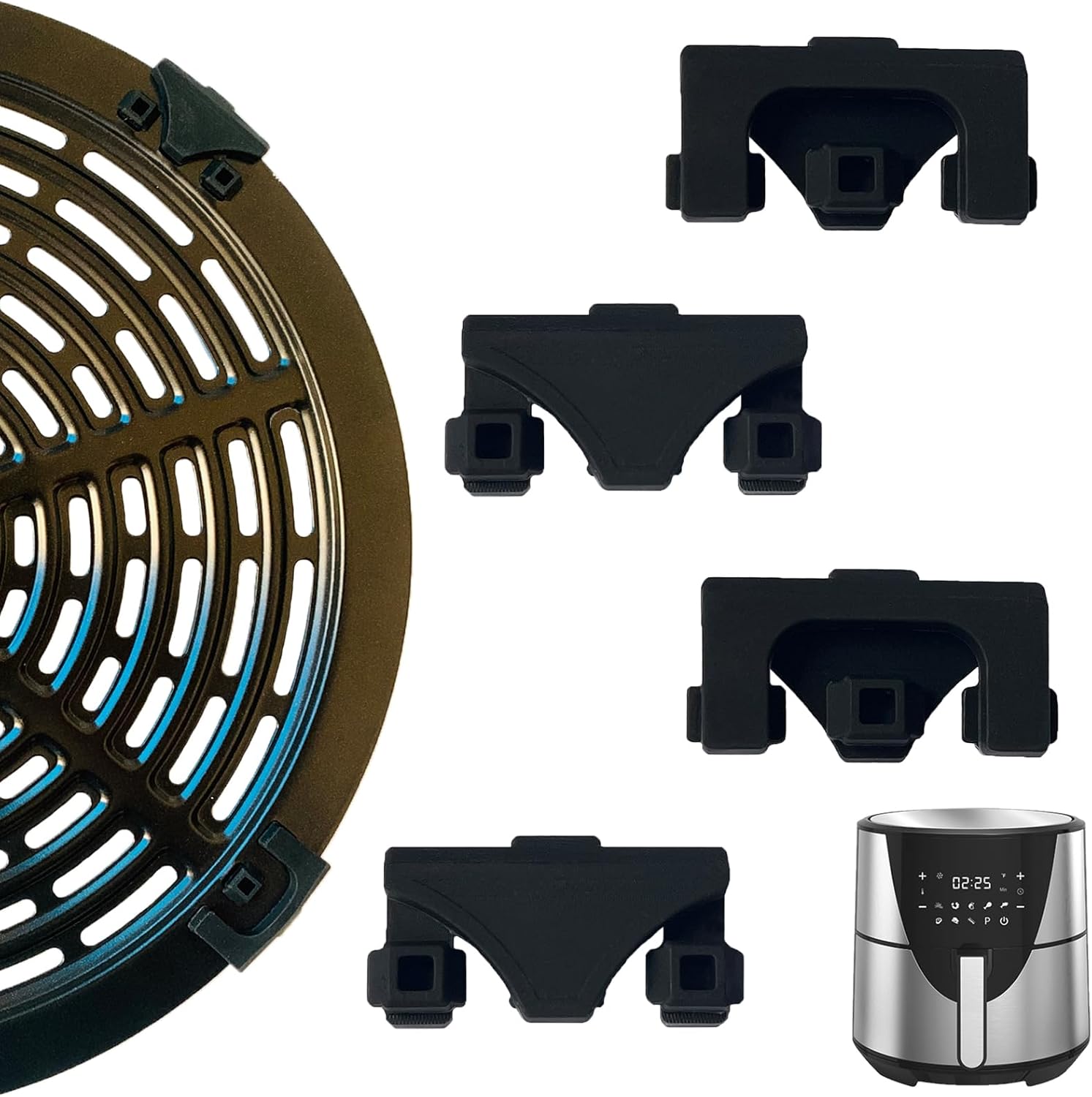 ALJ 4PCS Upgraded Rubber Bumpers for Bella 8QT Air Fryer