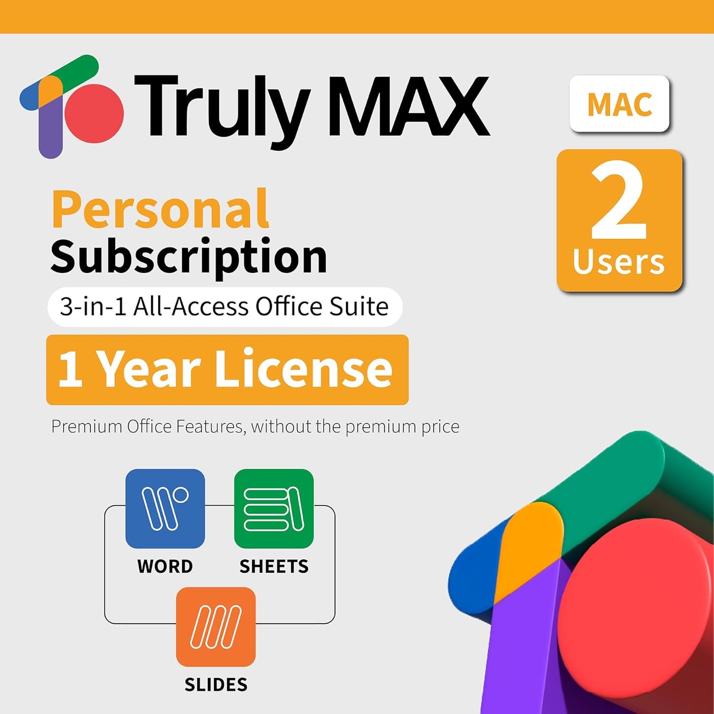 Truly Max Personal License for Mac - 1-Year Subscription