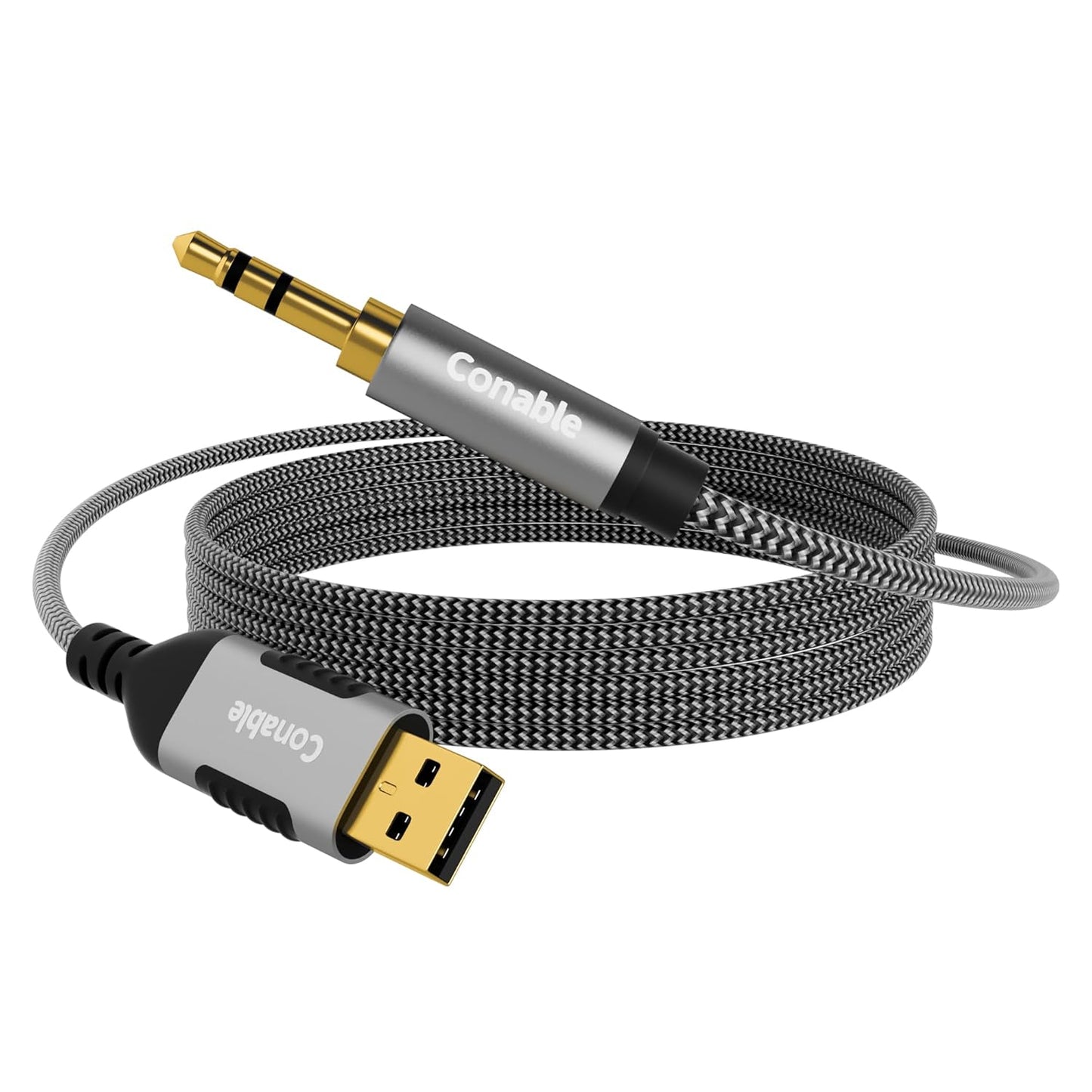 8ft USB to 3.5mm Audio Cable - Crystal Clear Sound!