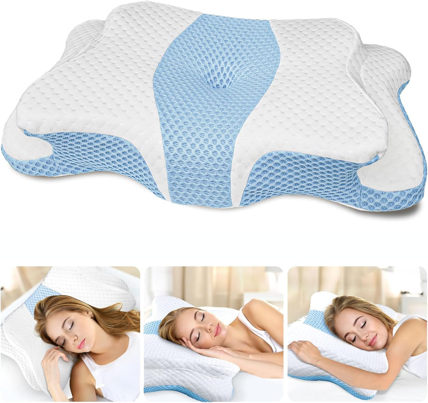 Memory Foam Cervical Pillow for Neck and Shoulder Pain Relief