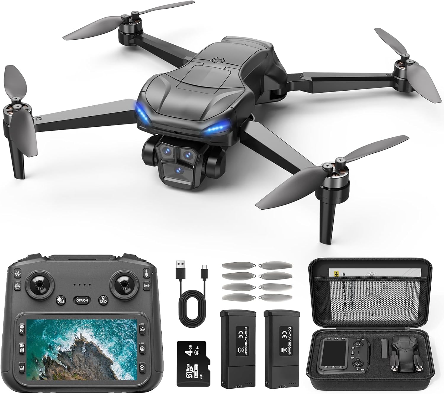 GPS Drone with 4K Camera and 60-Min Flight Time for Beginners