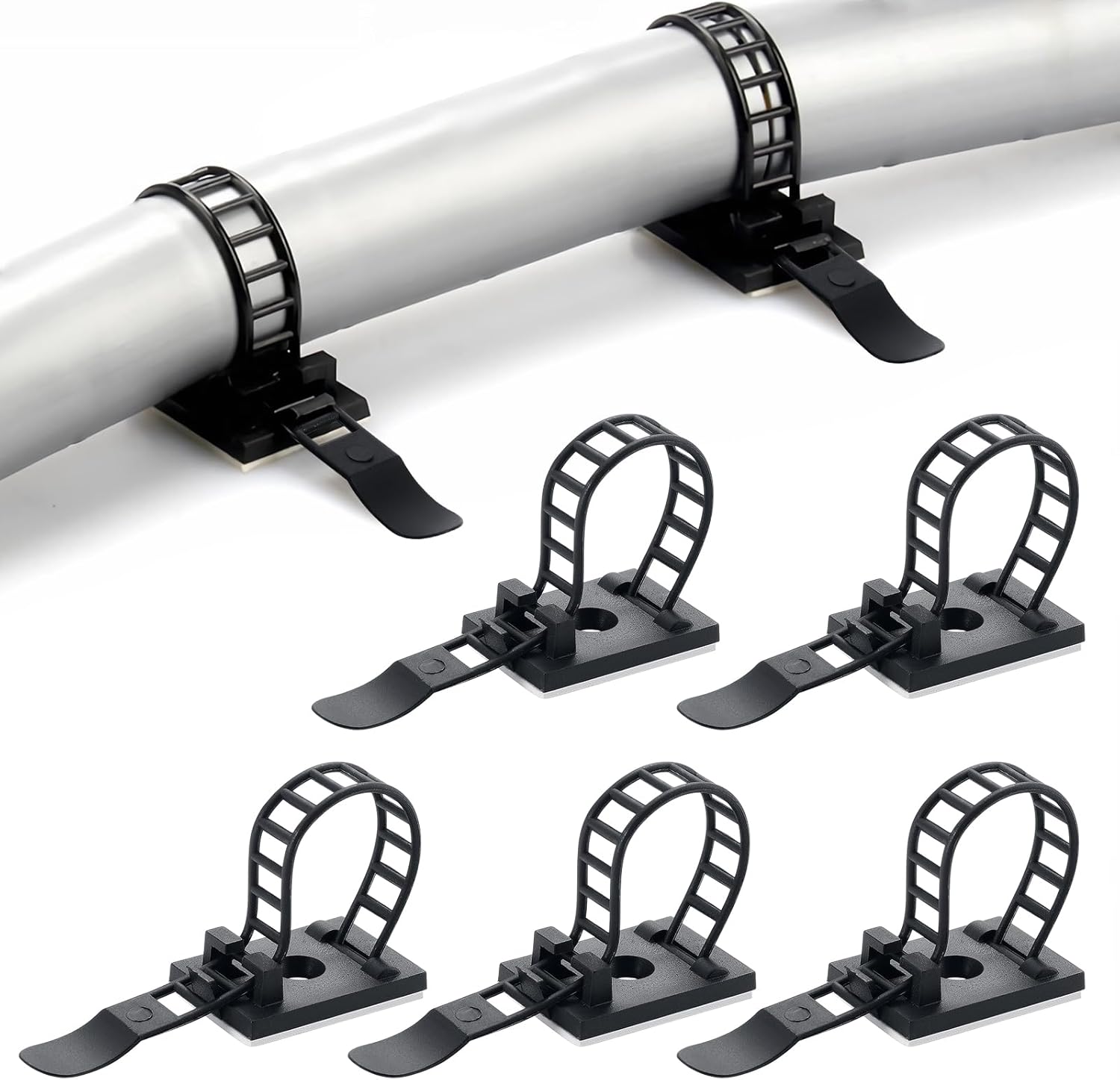 Fippy Self-Adhesive Cable Clips - Tidy Wire Management