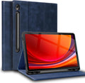 Samsung Galaxy Tab S9 11in / S10 Lite 10.9in Leather Case with S Pen