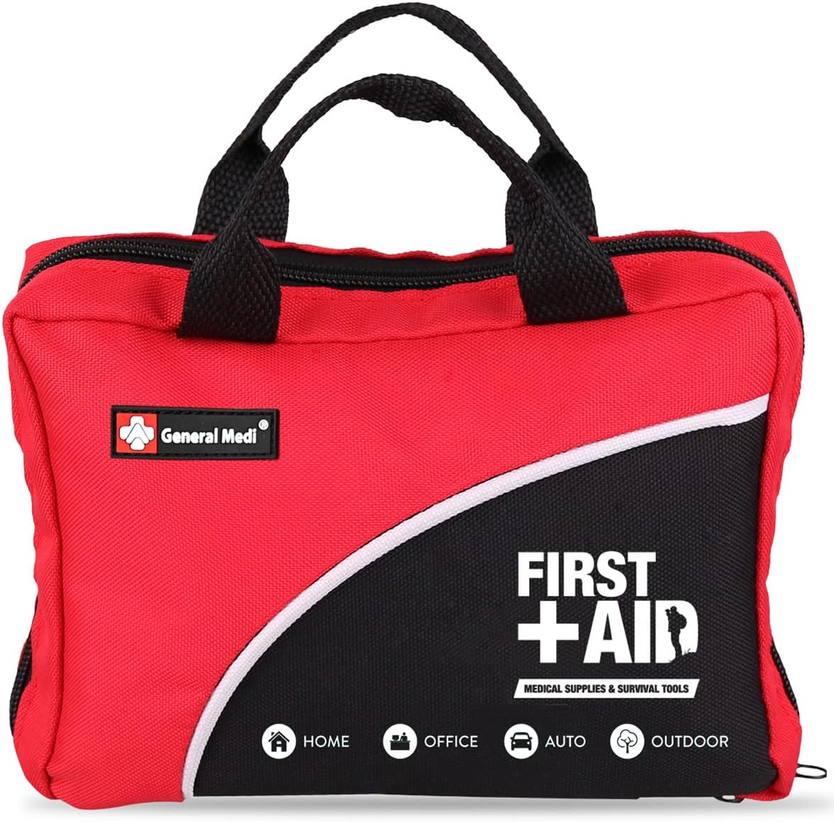 General Medi First Aid Kit - 160 Pieces - Compact & Portable