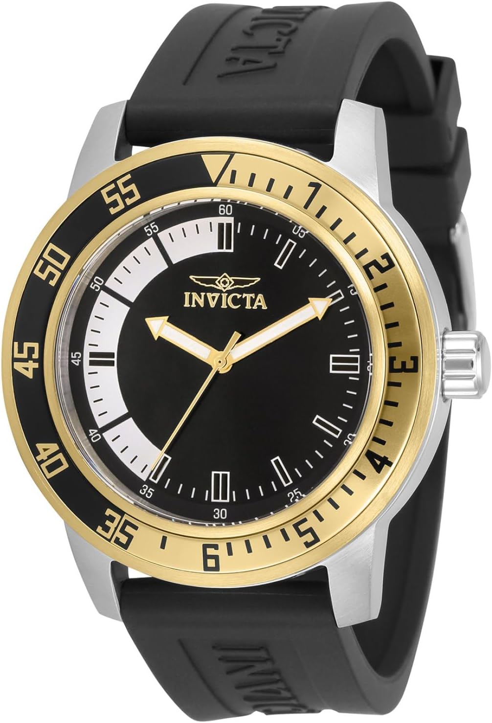 Invicta Men's 45mm Black Quartz Watch - Timeless Style!