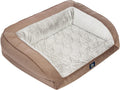 Serta Orthopedic Quilted Couch Dog Bed - Plush Joint Support