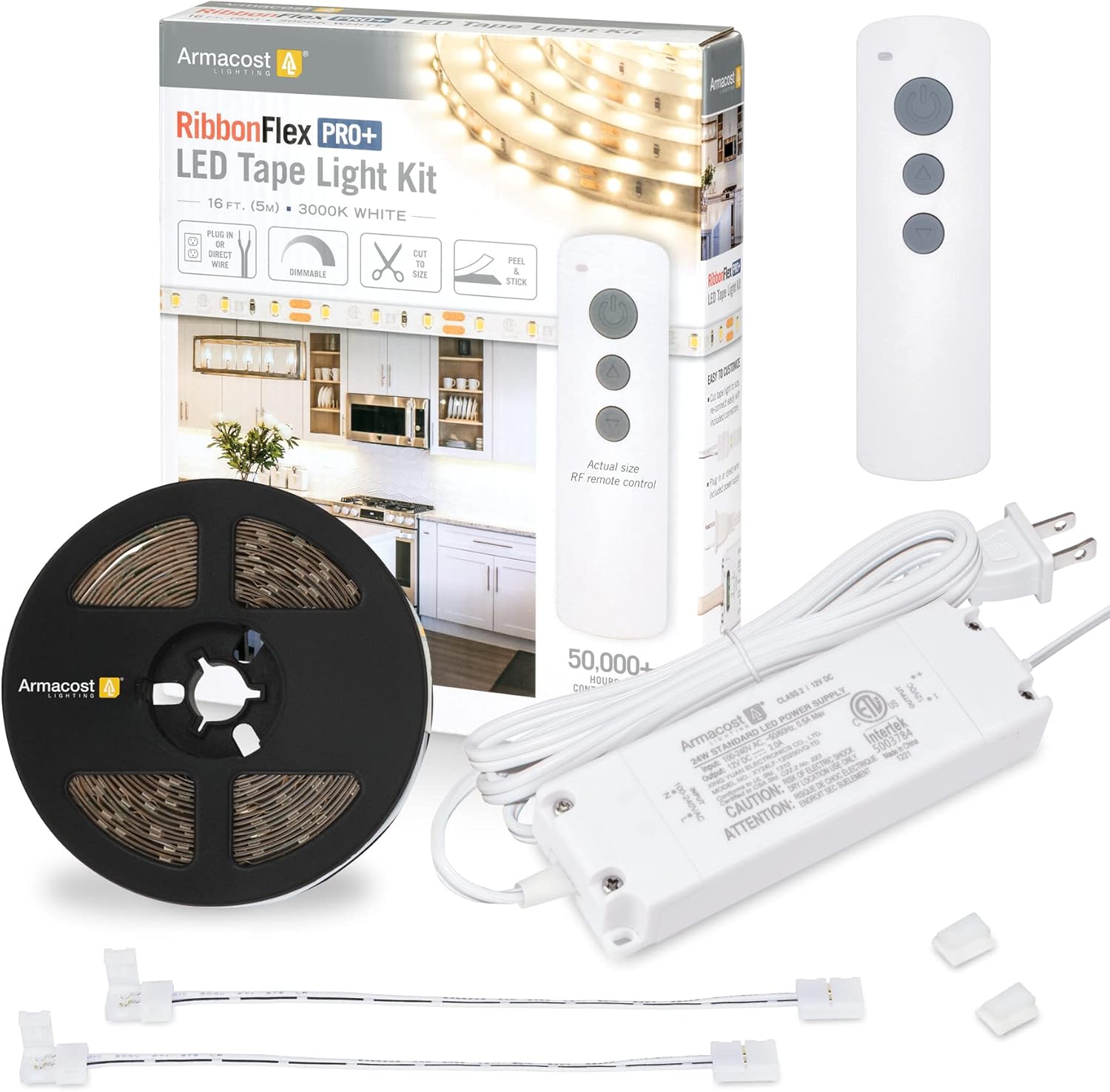 Armacost Lighting RibbonFlex PRO+ 12V Soft White LED Strip Kit