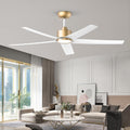 52 in Ceiling Fan with Light and Remote - Ultra Quiet DC Motor