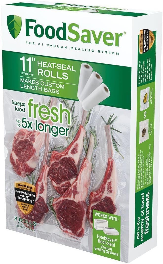 FoodSaver Custom Fit Vacuum Sealer Bags for Fresh Food Storage