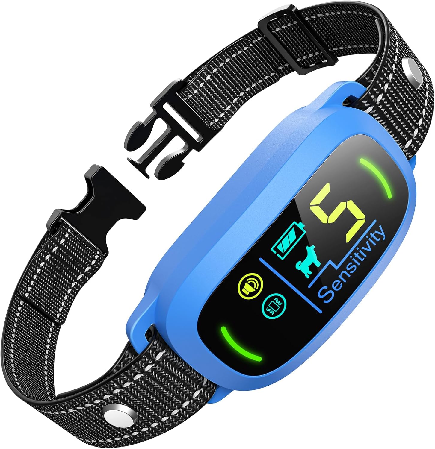 Rechargeable Dog Bark Collar with Adjustable Sensitivity Levels