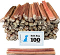 Bully Sticks for Dogs - 6 Inch Medium Size Treats in Bulk