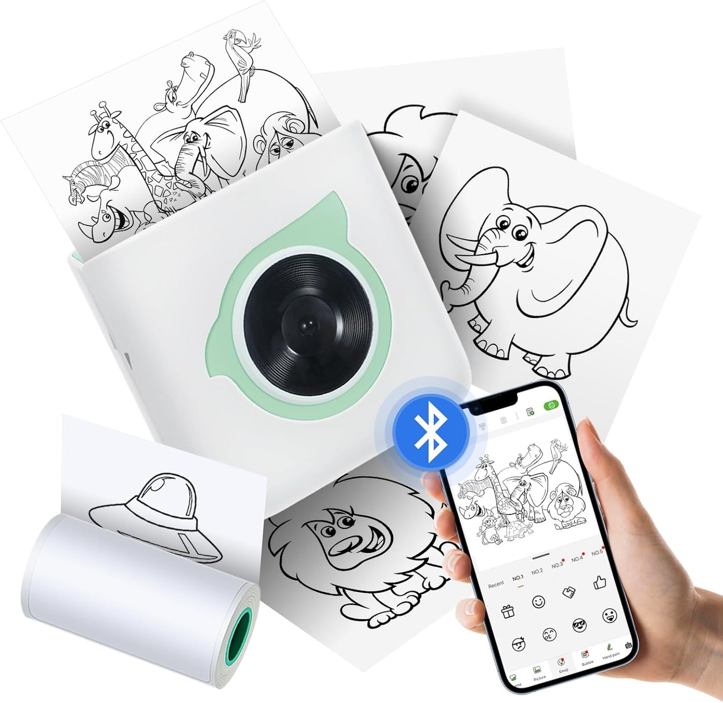 Bisofice Bluetooth Pocket Printer: Inkless & Wireless!