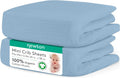 Mini Crib Sheets 2-Pack - Organic Muslin Cotton, Ultra-Breathable