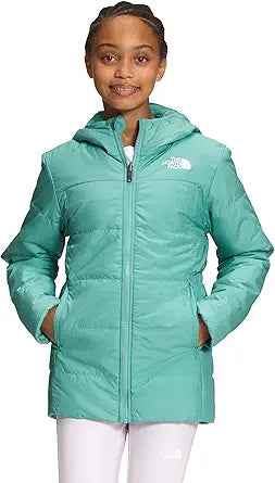 THE NORTH FACE Girls' Reversible Mossbud Swirl Parka for Comfort