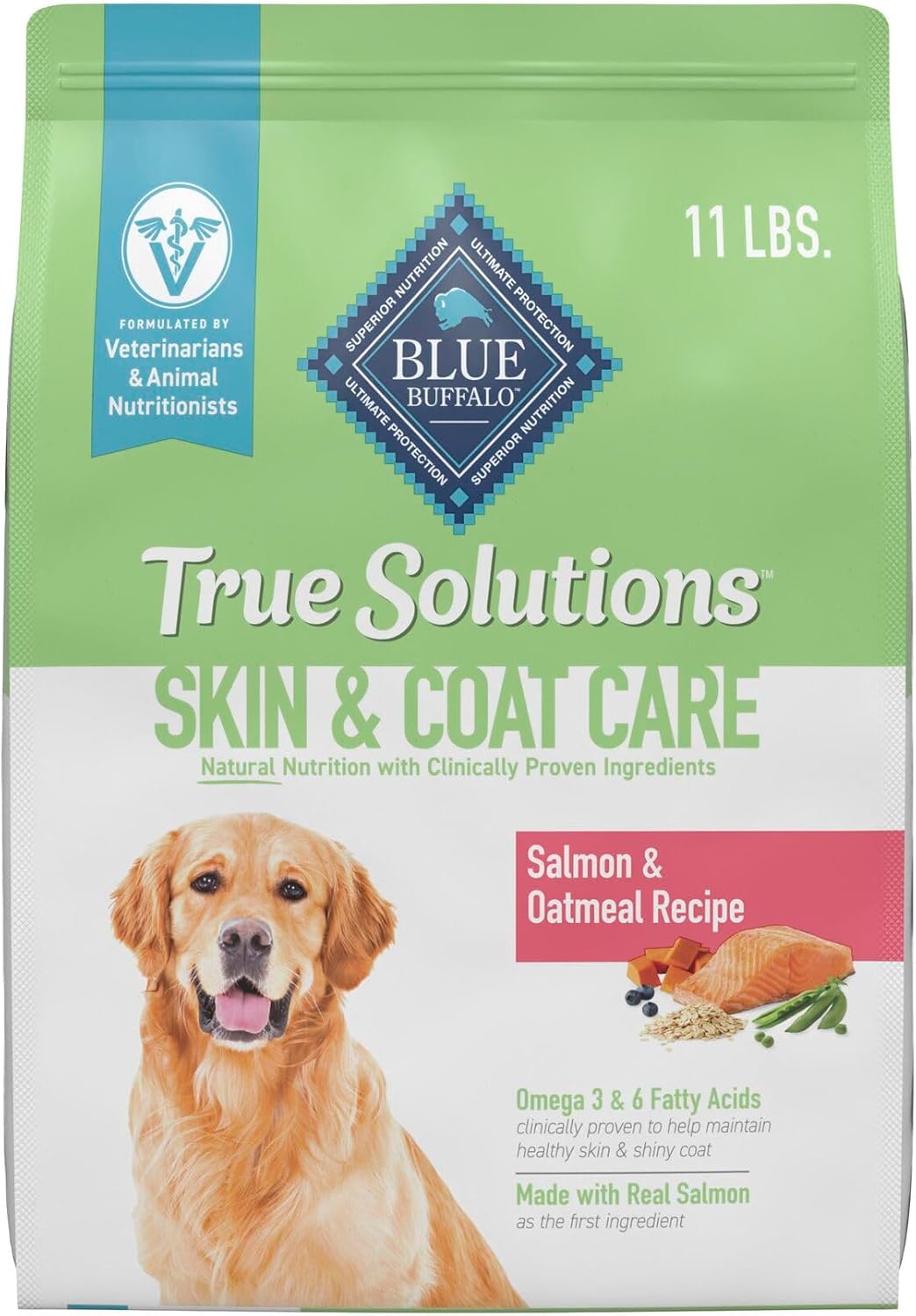 Blue Buffalo True Solutions Skin & Coat Care Dry Dog Food 11-lb