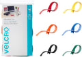 VELCRO Brand ONE-WRAP Cable Ties 60Pk - Strong Reusable Multicolor