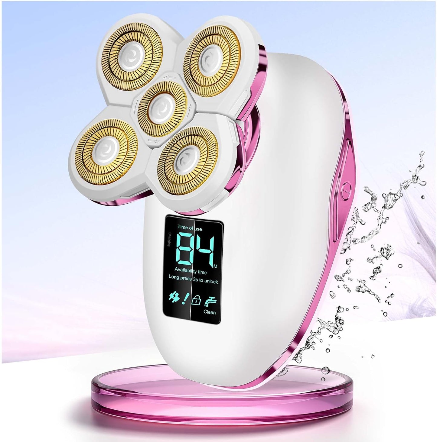 Electric Razors for Women: 5D Magnetic Detachable Head Shaver