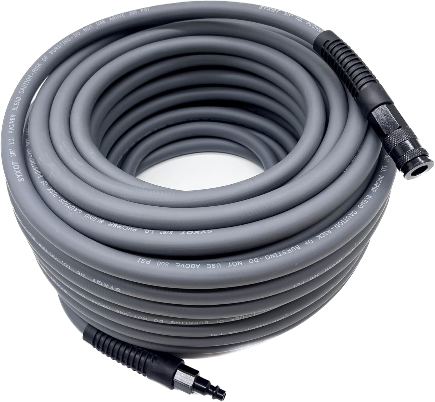 Hybrid Air Hose 3/8-Inch x 100FT - Heavy Duty & Kink Resistant