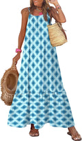 Dokotoo Women Spaghetti Strap Boho Maxi Dress - Flowy Summer Fit