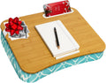 LAPGEAR Designer Lap Desk with Phone Holder - Aqua Trellis