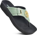 Arch Support Flip Flops for Women - Comfortable Travel Sandals Women's