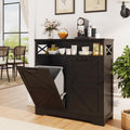 Double Tilt Out Trash Can Cabinet for 13 x 2 Gallon Bins - Hidden