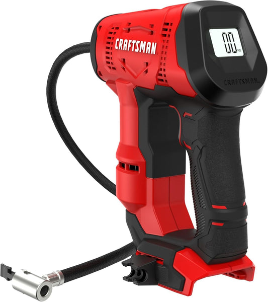 Craftsman V20 Cordless Tire Inflator - Up to 150 PSIPressure Gauge