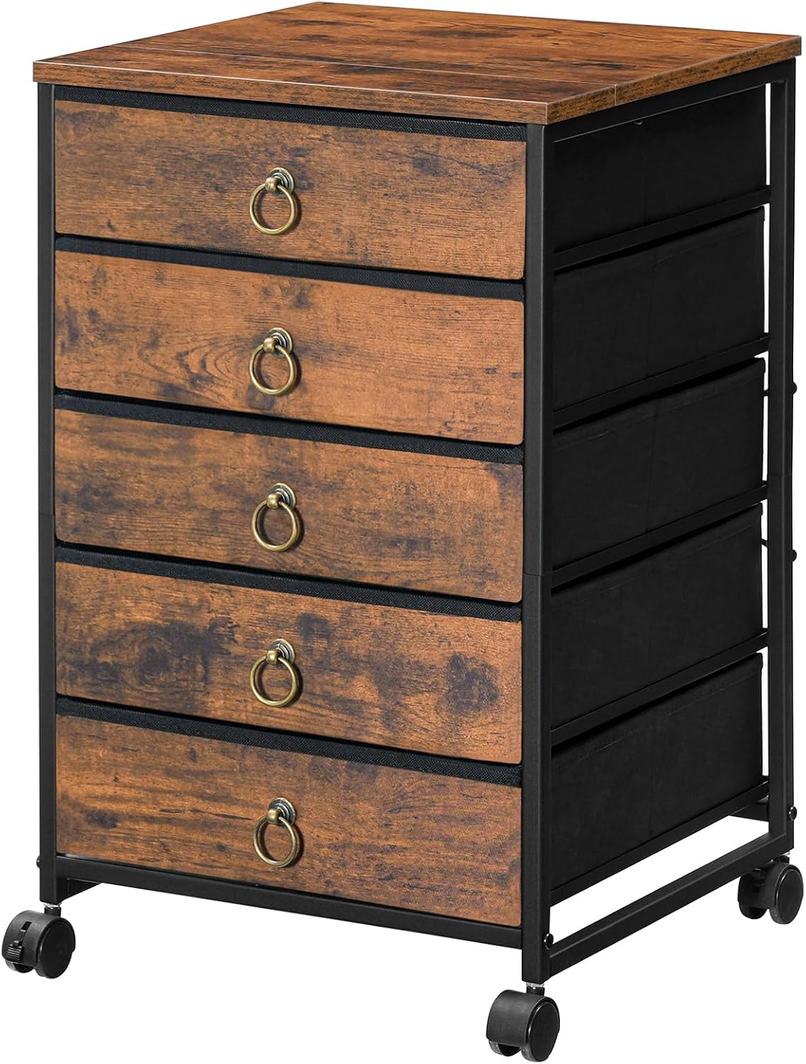 HOOBRO 5-Drawer File Cabinet: Organize in Style!