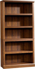 Sauder 5-Shelf Bookcase Washington Cherry - Versatile Storage Solution