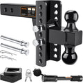 Adjustable Trailer Hitch Drop Hitch with 2.5 in Receiver - 6 in