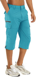 Men's Capri Hiking Pants by TACVASEN Ideal for Quick Dry Conditions