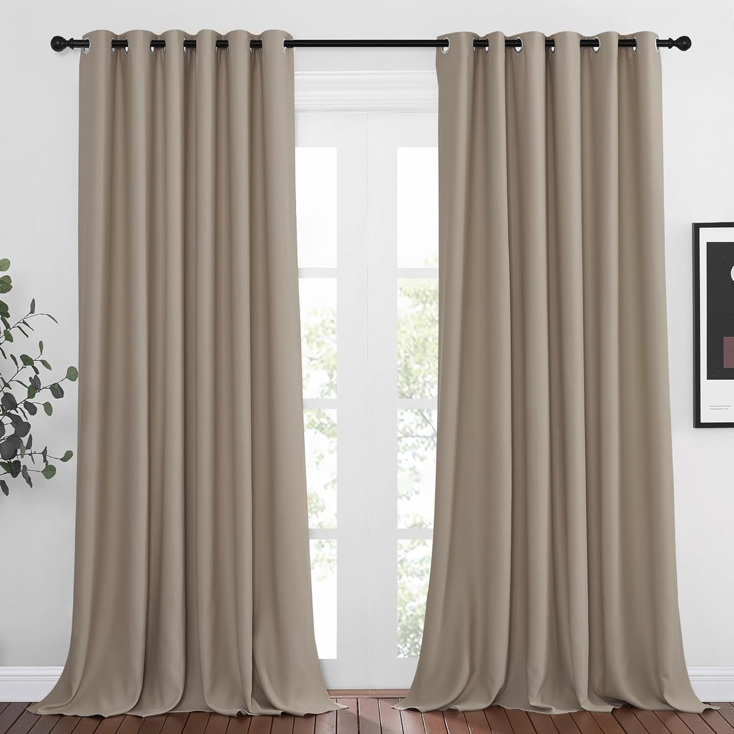 NICETOWN Room Darkening Extra Long Curtains for Large Windows