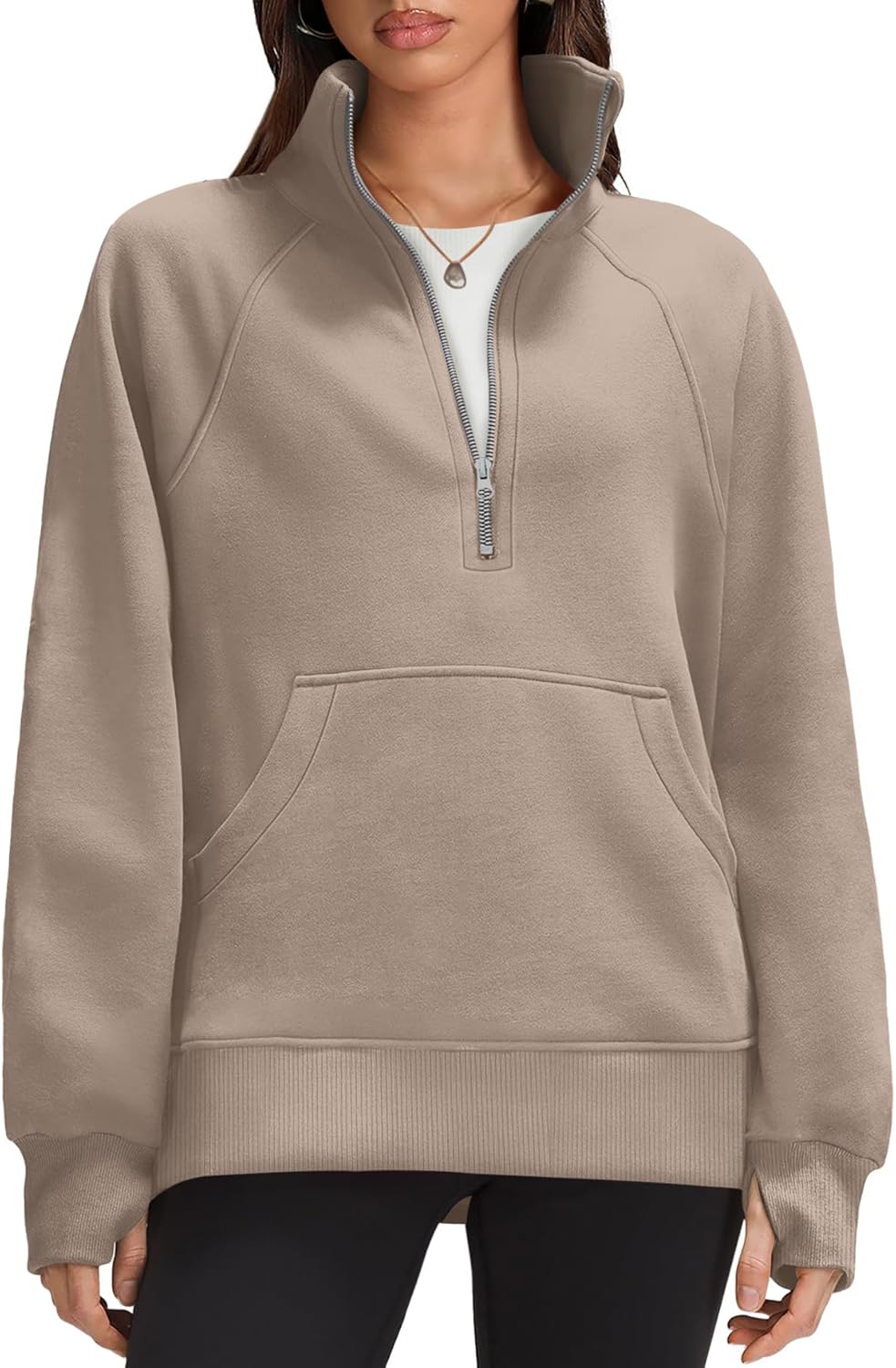 OFEEFAN Quarter Zip Sweatshirts for Women - Stylish Fall Hoodies