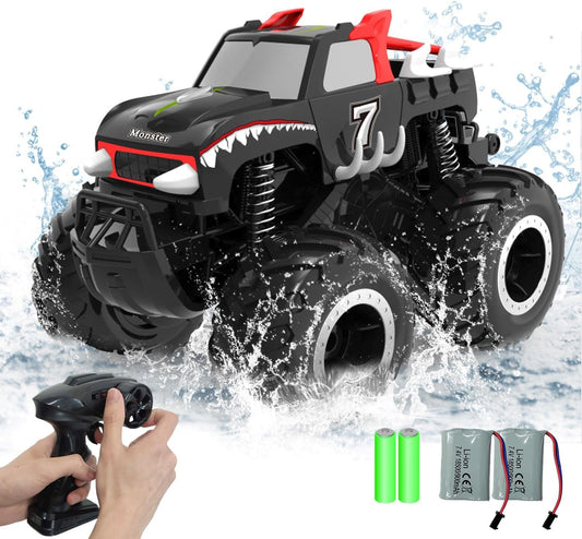 Amphibious 4x4 RC Monster Truck for Kids - All-Terrain Fun!