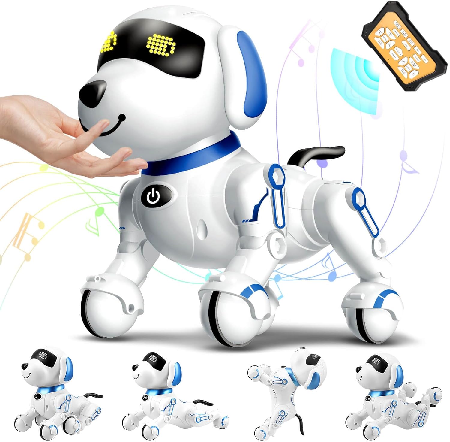 Interactive Smart Robot Dog Toy for Kids 5-7 Years - Chridark