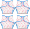Reborn Doll Diapers 4-Pack Pink Heart Print for 17-22 in Dolls