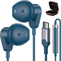USB C Headphones for iPhone 15 16 Plus Pro Max - HiFi Stereo Wired