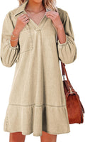 Dokotoo Denim Dress for Women: Chic Fall Casual Babydoll Style