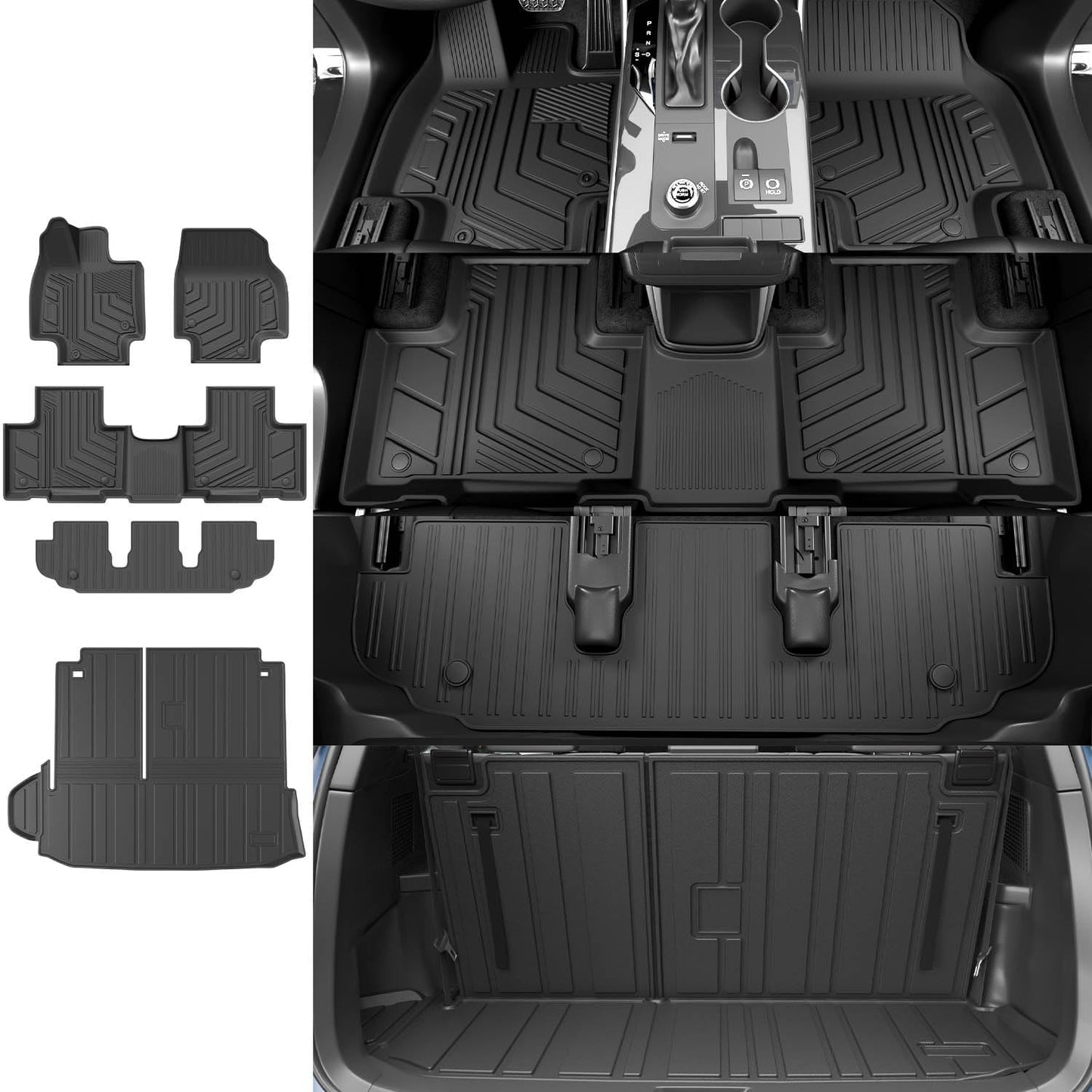 Xipoo Cargo Mat for 2020-2025 Toyota Highlander - Perfect Fit