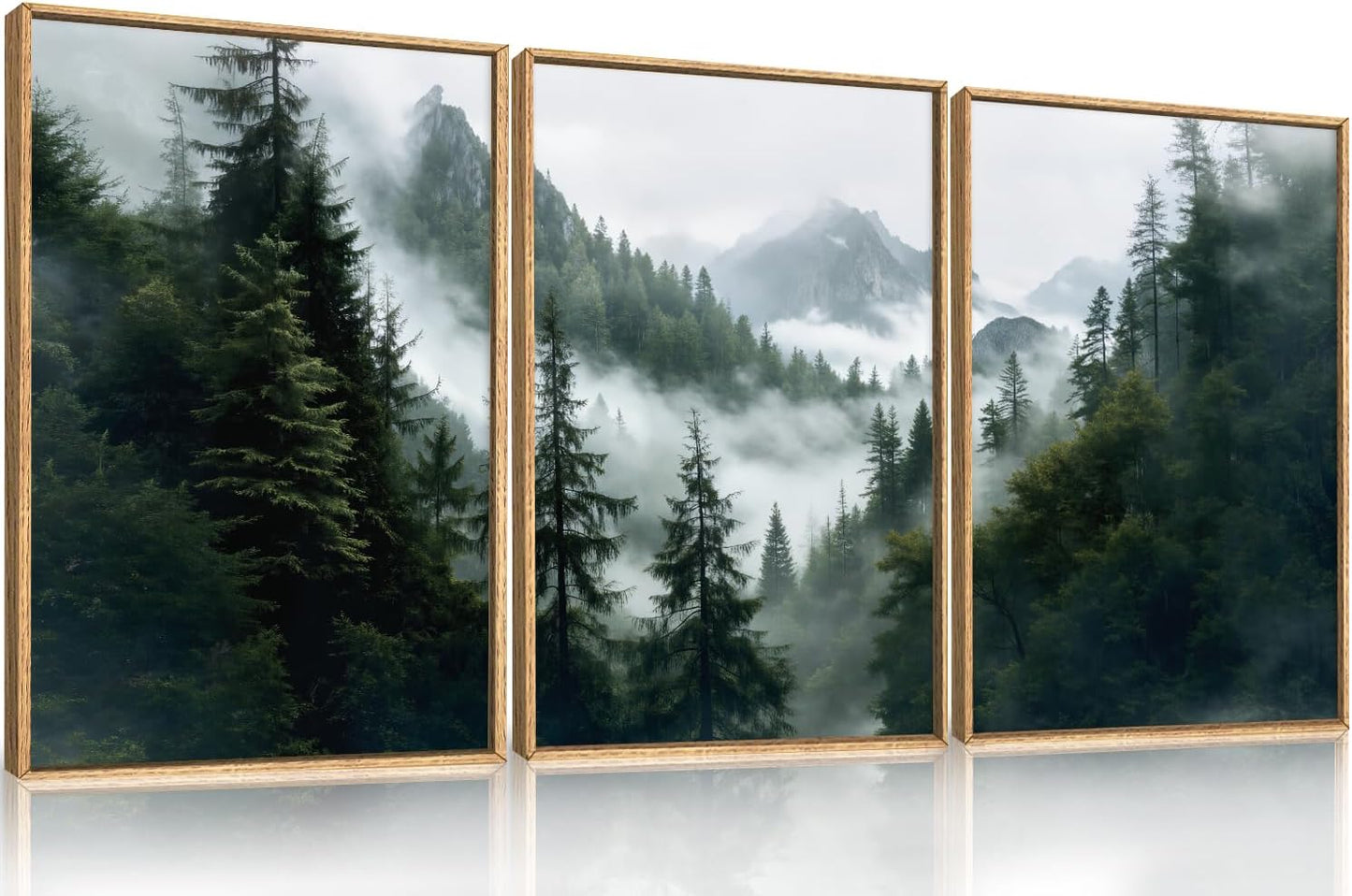 Nature Forest Mountain Wall Art Set for Home Decor