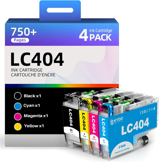 Skydo LC404 Ink Cartridges Replacement for Brother Printers