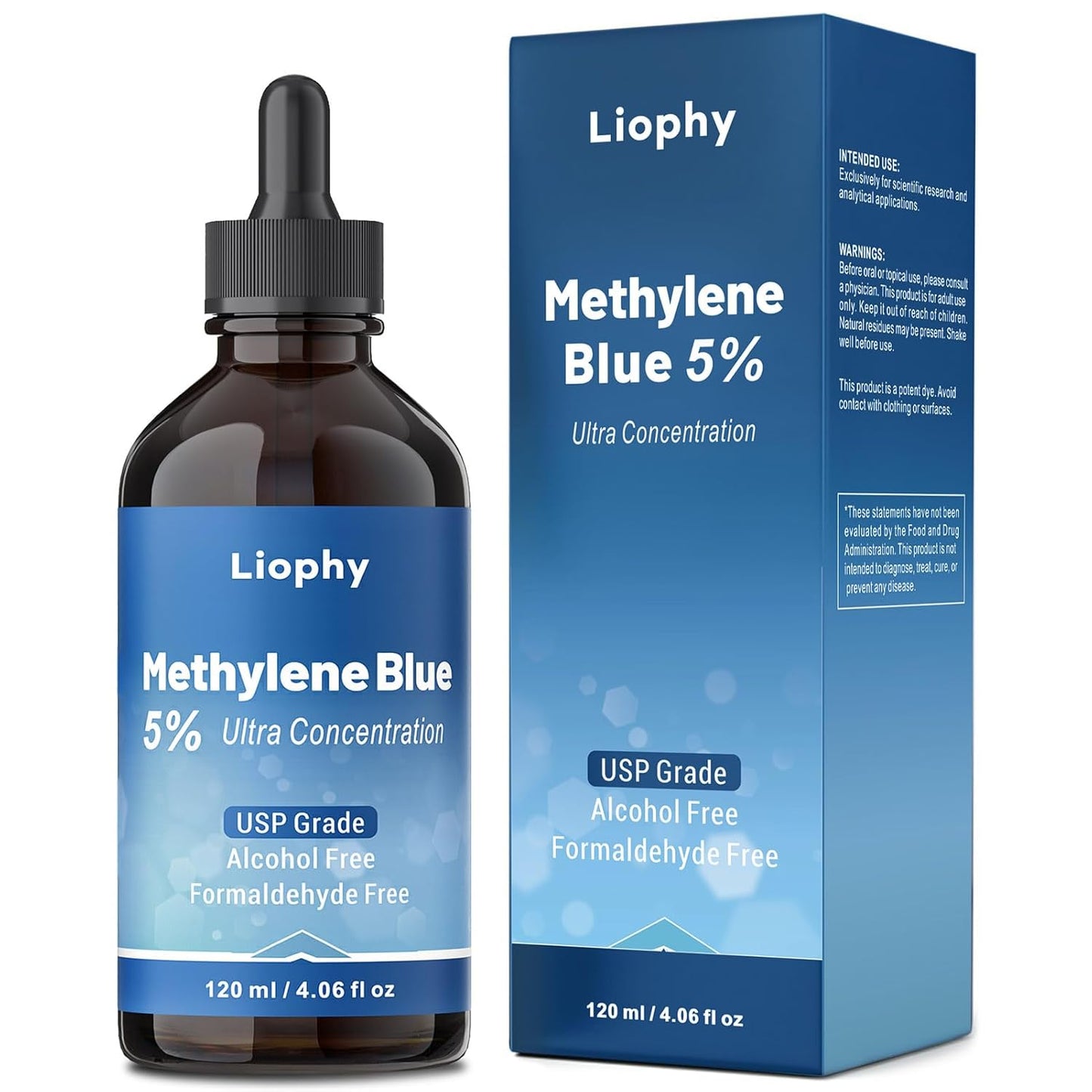 Methylene Blue 5% USP Grade Supplement for Brain Health Support