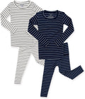 AVAUMA Stripe Pattern Baby Pajama Set - Soft Ribbed Sleepwear provide